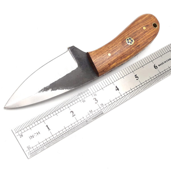 Custom handmade High Carbon Steel Hunting Skinner knife, camping knife, Survival knife, Full tang knife, With leather sheath - Image 2