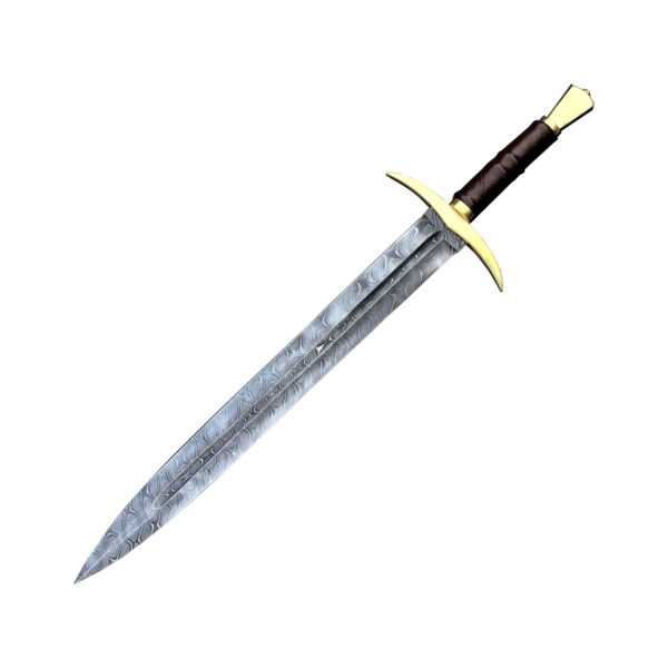 HAND Forged Custom Damascus Steel Viking Sword, Best Quality, Battle Ready Sword, Gift For Him, Best FATHERS DAY Gift medieval viking - Image 2