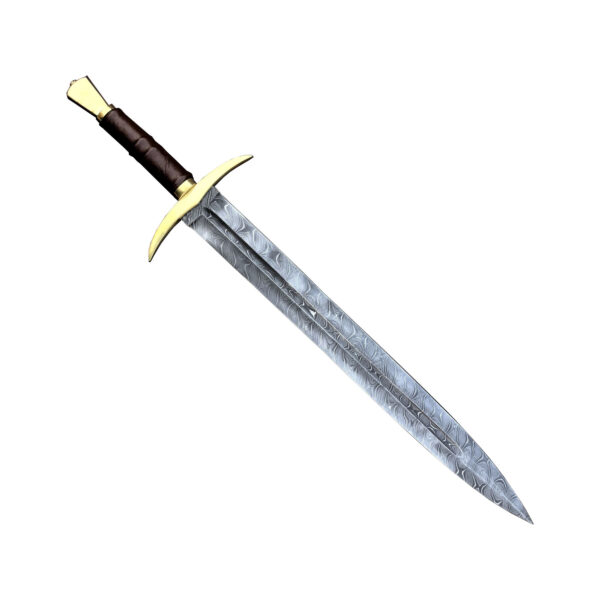HAND Forged Custom Damascus Steel Viking Sword, Best Quality, Battle Ready Sword, Gift For Him, Best FATHERS DAY Gift medieval viking - Image 3