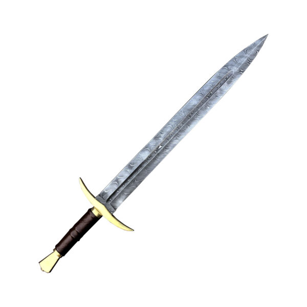 HAND Forged Custom Damascus Steel Viking Sword, Best Quality, Battle Ready Sword, Gift For Him, Best FATHERS DAY Gift medieval viking - Image 4