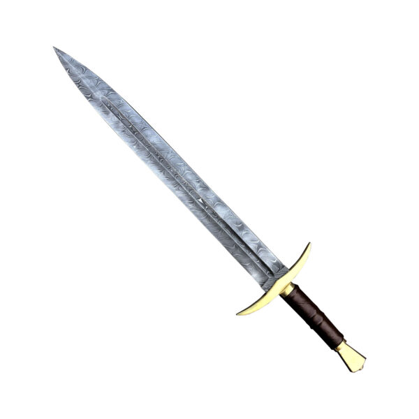 HAND Forged Custom Damascus Steel Viking Sword, Best Quality, Battle Ready Sword, Gift For Him, Best FATHERS DAY Gift medieval viking - Image 5