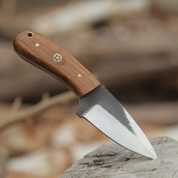 Custom handmade High Carbon Steel Hunting Skinner knife, camping knife, Survival knife, Full tang knife, With leather sheath - Image 5