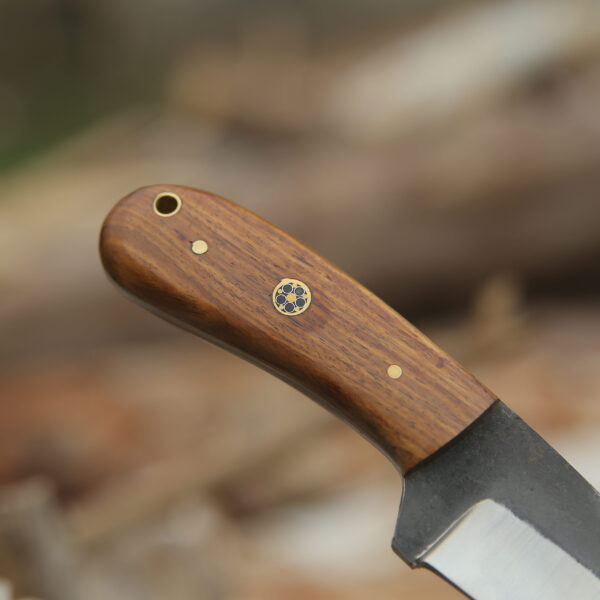 Custom handmade High Carbon Steel Hunting Skinner knife, camping knife, Survival knife, Full tang knife, With leather sheath - Image 6