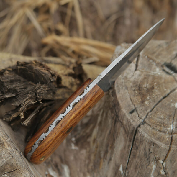 Custom handmade High Carbon Steel Hunting Skinner knife, camping knife, Survival knife, Full tang knife, With leather sheath - Image 7