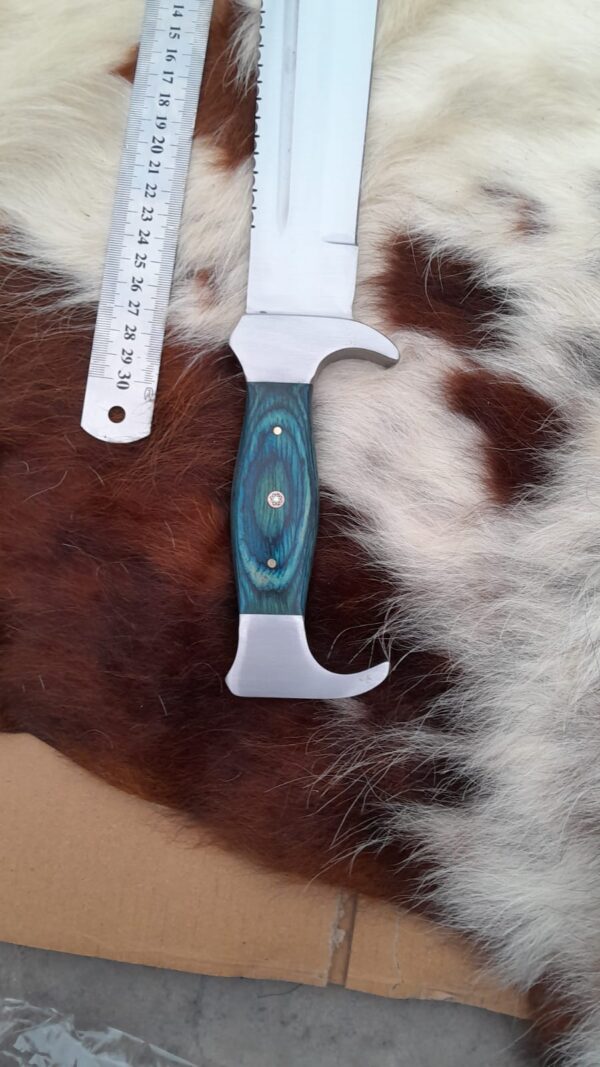 Custom Handmade D2 Steel Hunting Knife, Fixed Blade Bowie Knife - Image 5