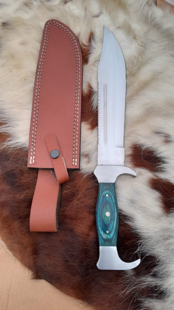 Custom Handmade D2 Steel Hunting Knife, Fixed Blade Bowie Knife