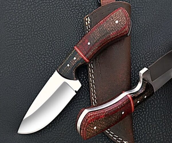 Custom Handmade D2 Steel High Polish Skinner Knife With Leather Sheath - Image 5