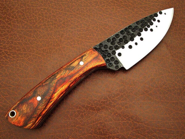 Bushcraft Knife Custom Hand Forged Blade Hunting Skinner Knife With Leather Sheath Daily carry - Image 4