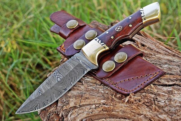 CUSTOM HANDMADE DAMASCUS BUSHCRAFT SURVIVAL CAMP SKINNER OUTDOOR HUNTING KNIFE
