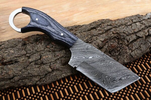 CUSTOM HANDMADE DAMASCUS STEEL FULL TANG HUNTING/SKINNER KNIFE - Image 3