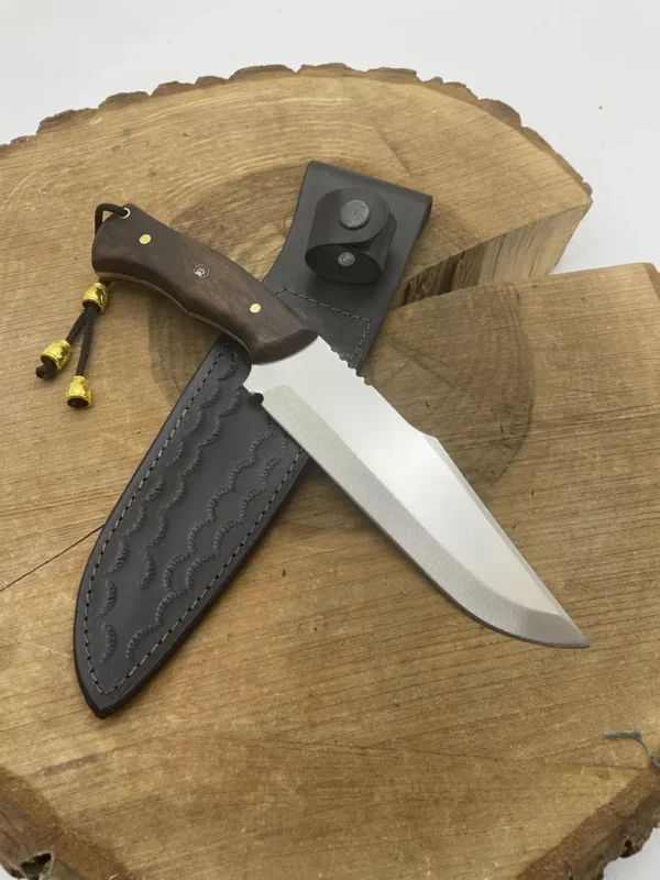 Handmade Bowie Knife with Leather Sheath Full Tang Blade Custom Hunting Knife Survival Knife Gifts for Men - Image 4
