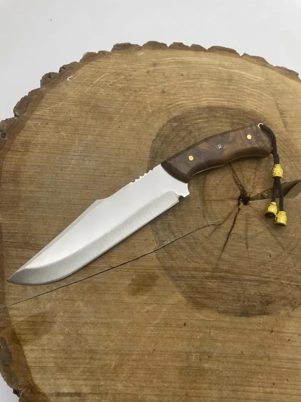 Handmade Bowie Knife with Leather Sheath Full Tang Blade Custom Hunting Knife Survival Knife Gifts for Men - Image 3
