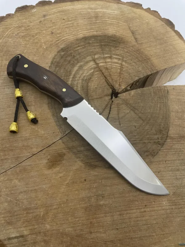 Handmade Bowie Knife with Leather Sheath Full Tang Blade Custom Hunting Knife Survival Knife Gifts for Men